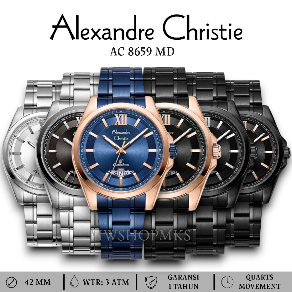 Jam Pria Alexandre Christie AC8473 AC 8473 AC8659 AC 8659 Original Garansi Resmi Alexander Christie 