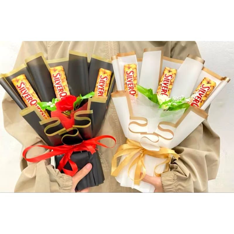 

.Buket snack Silverqueen bucket coklat wisuda ultah dll