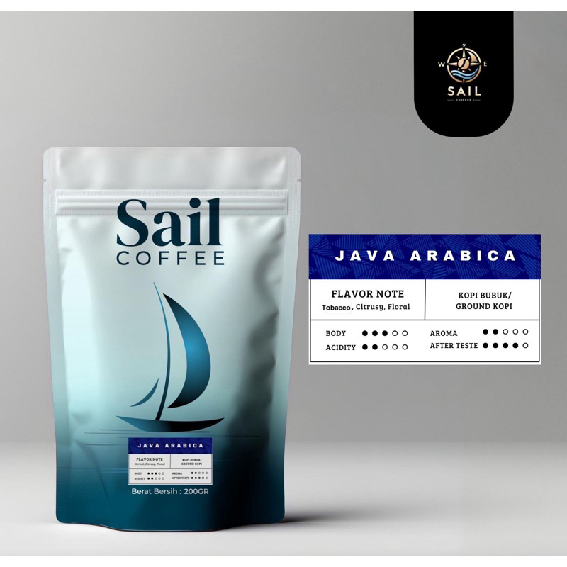 

JAVA ARABICA | Sail Coffee Indonesia | 200 gram