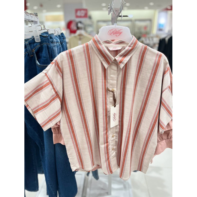 Kemeja Salur wanita hem