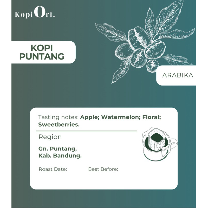 

KopiOri dripbag Arabica Puntang Roasted Original