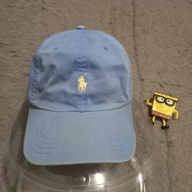 Topi polo warna biru muda original foto sendiri