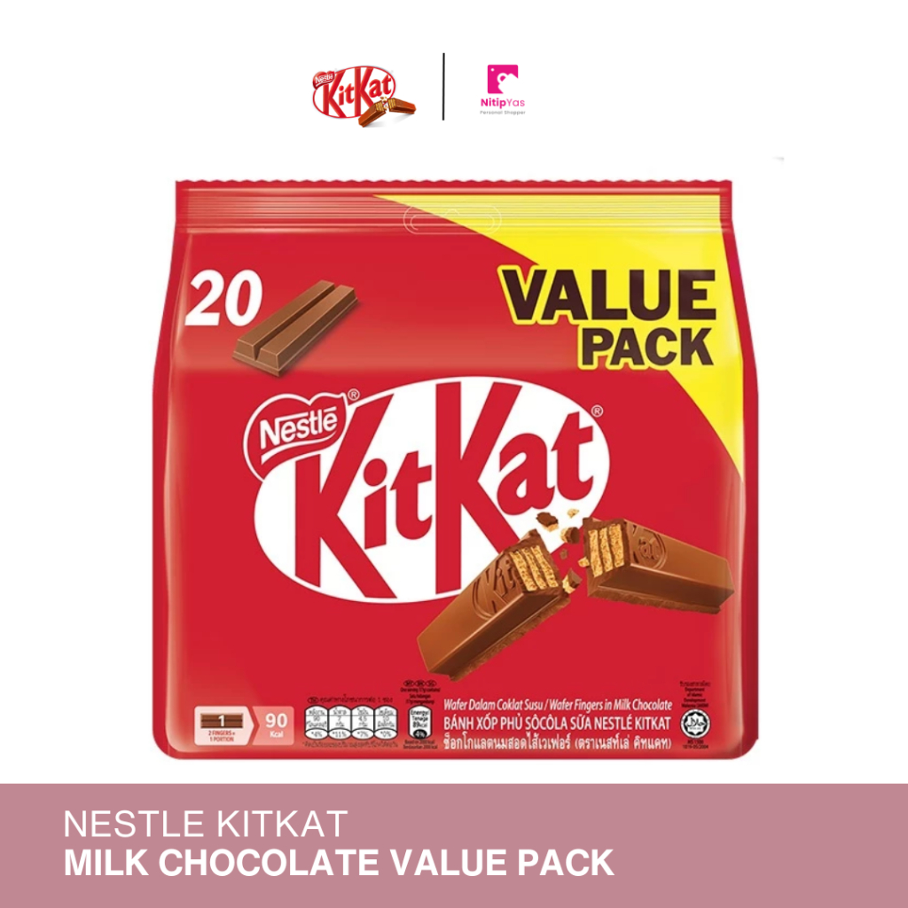 

NESTLÉ KitKat® 2-Fingers Milk Chocolate Value Share Pack 20 Pieces