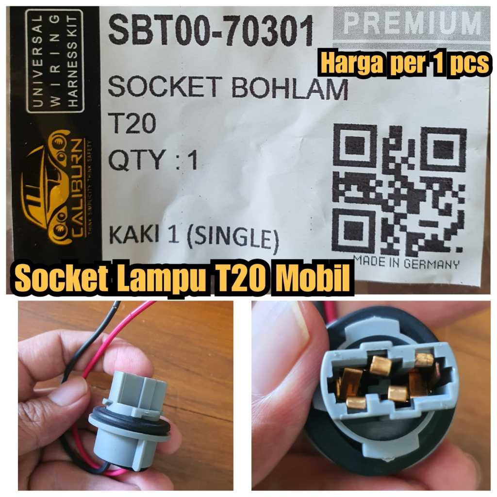 fitting lampu mobil Socket T20 socket lampu t20 mobil rumah lampu dudukan lampu mobil t20 soket lamp