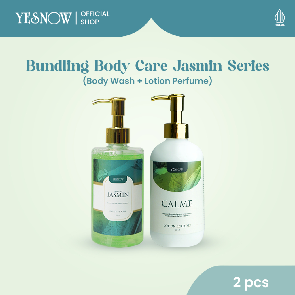 Bundling Body Care Fleurie Series 1 Yesnow ( Body Wash + Lotion Perfume )
