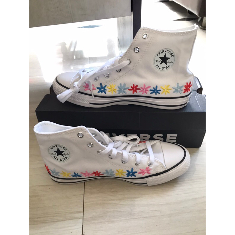 Sepatu Converse CTAS HI White Oops Pink True Sky
