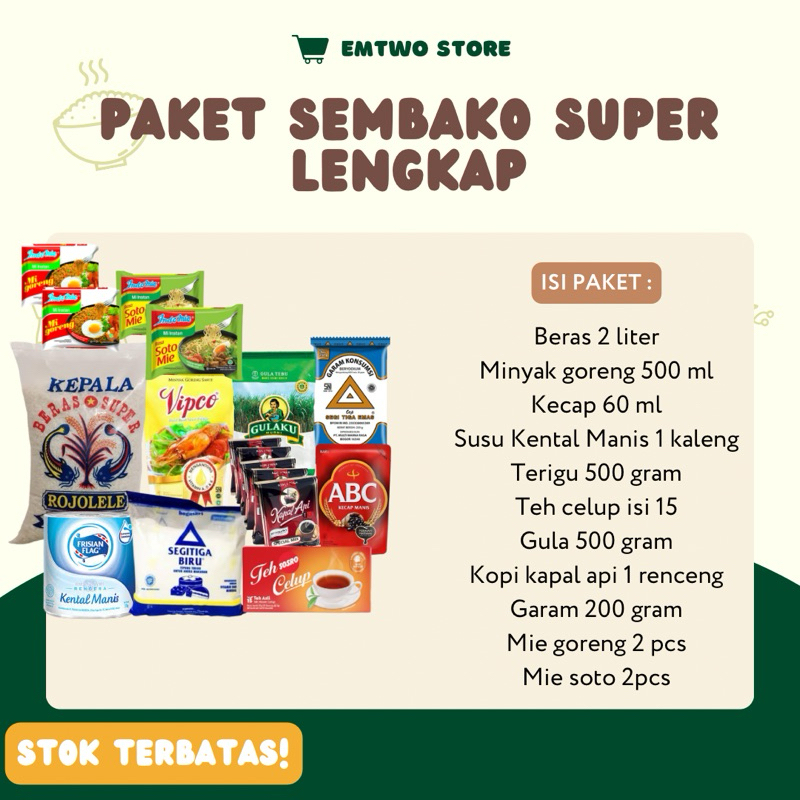 

Paket Sembako Super Lengkap - Packaging Dus