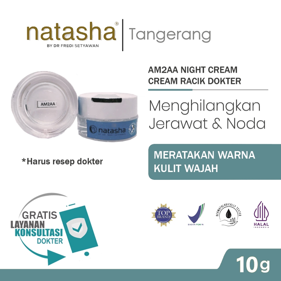 Natasha Skin Care AM2AA Night Cream Acne Care | Krim racik dokter 10gr Original