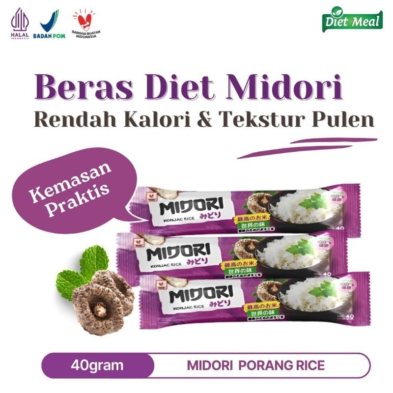 

MIDORI BERAS PORANG ASLI 40g langsung seduh