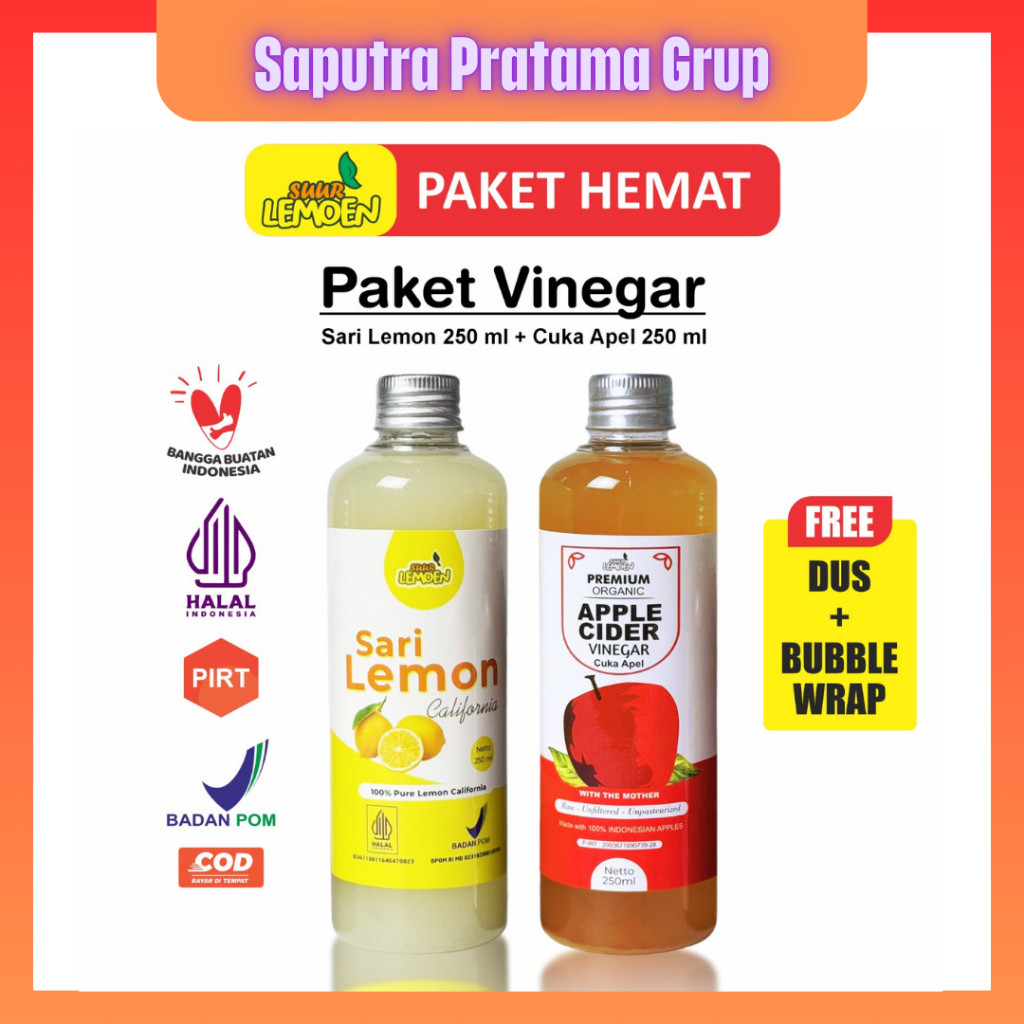 

Paket Diet Sehat Bundling Cuka Apel + Sari Lemon Murni By Suur Lemoen ID