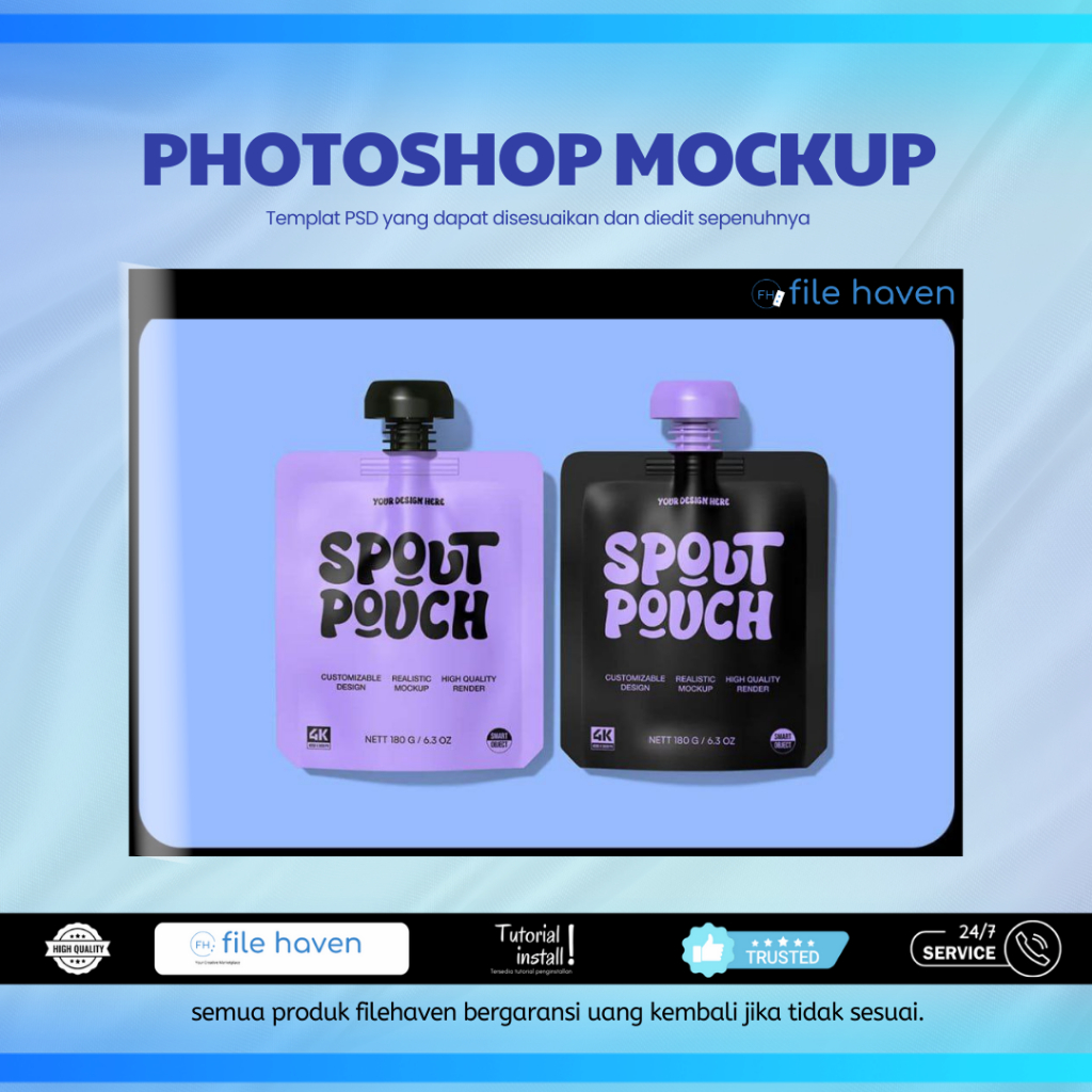 Photoshop Mockup - Pouch Mockup | 2 PSD File
