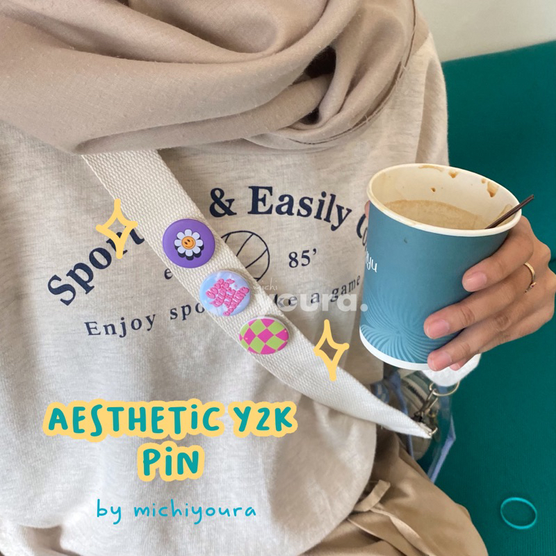 Pin Button | Aesthetic Pin | Bros Y2K | Pin Bros Bulat