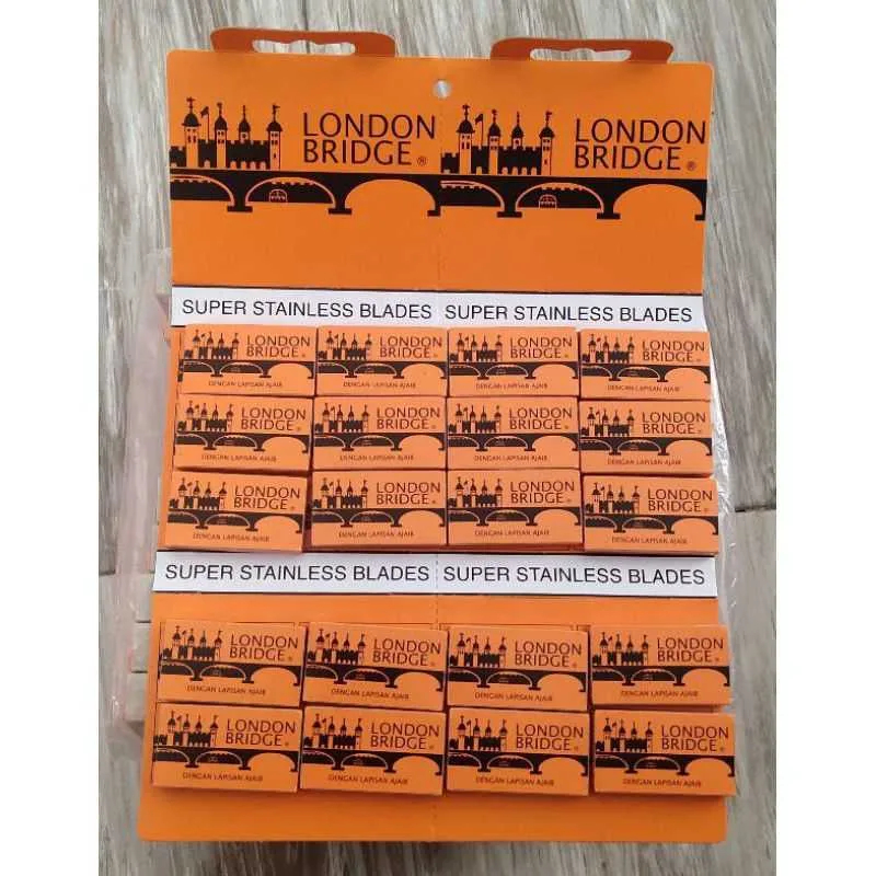 silet london bridge 1lembar 20box (100pcs/120pcs)