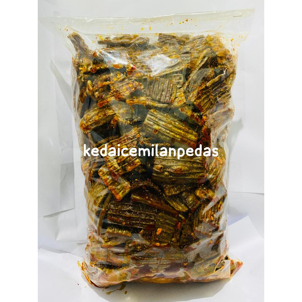 

seblak kering kerupuk jengkol asbes ready varian rasa pedas daun jeruk/original daun jeruk kemasan 1kg 500gr 250gr 100gr