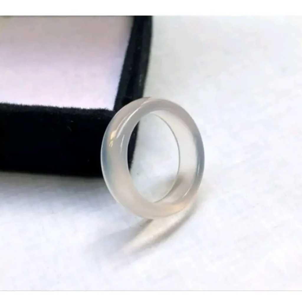 cincin pria dan terbaru batu giok putih