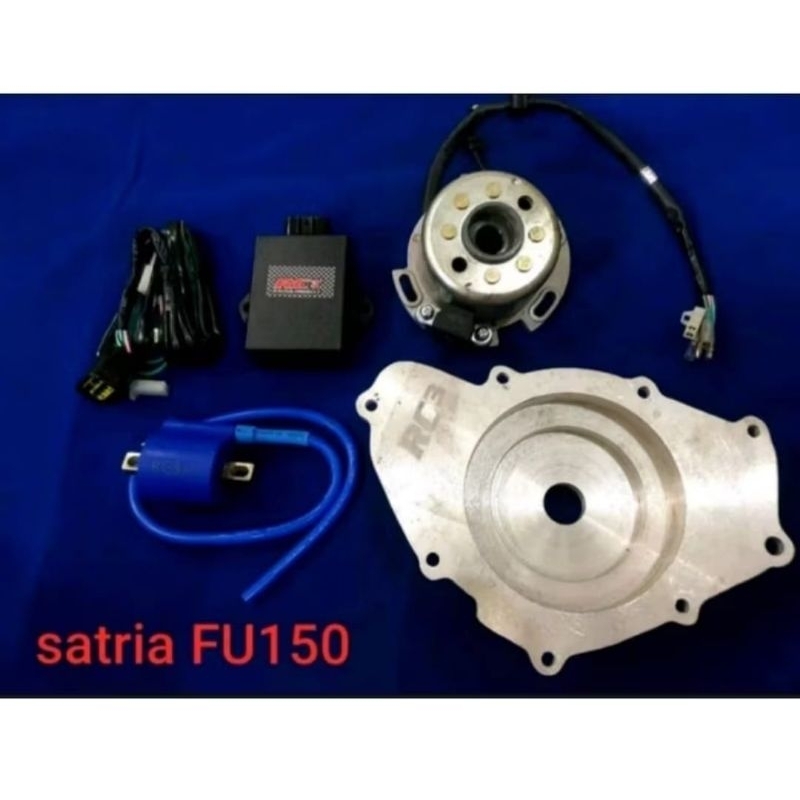 magnet racing pengapian racing RC3 Fu 150 komplit berikut CDI, koil dan plandes berikut kabel lampu