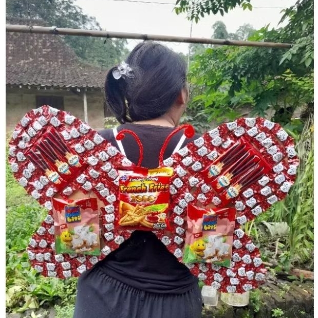 

[PO] Sayap Snack Kupu-Kupu Merah 01 - Ada snacknya