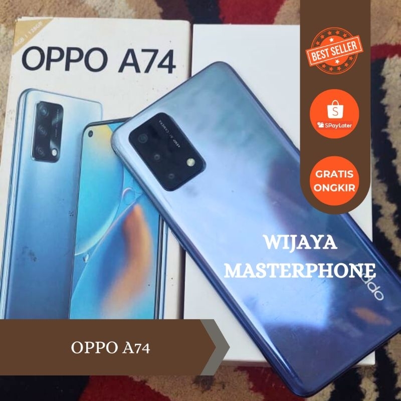 oppo A74  Ram 6GB Internal 128GB HP Second Seken Bekas Fullset [murah] hp murah