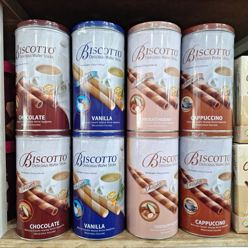 

BISCOTTO wafer sticks 370gram kaleng