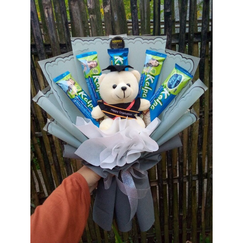 Buket Boneka wisuda dan Snack