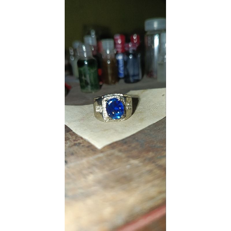 cincin pria ( permata biru )