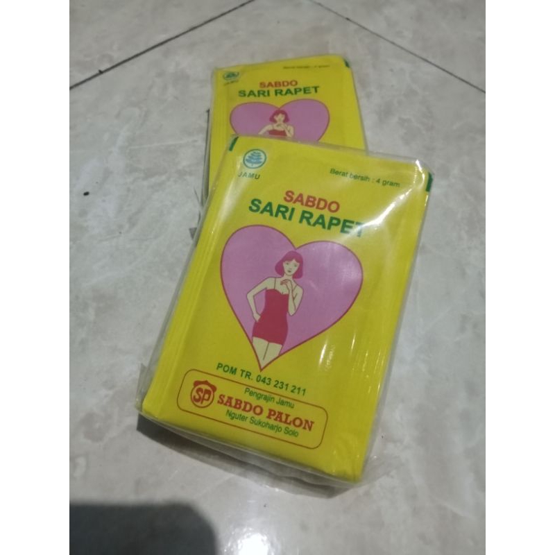 

Jamu Sari rapet sabdo palon 1 pack isi 10