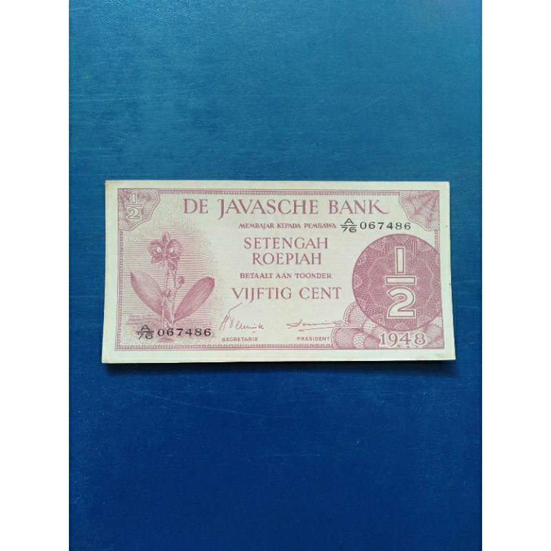 1/2 rupiah atau 0.5 gulden atau 0,5 federal 1948