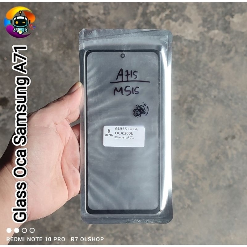 Glass Kaca Lcd + Lem Oca Samsung A71 A715 Samsung M51 M515