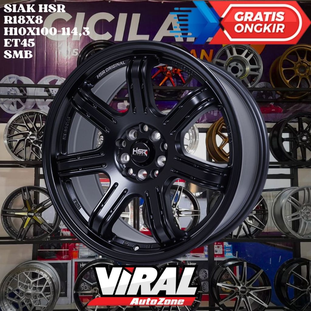 Velg Mobil Racing Ring 18 HSR SIAK R18 UNTUK TERIOS , SONET , BRV , CORTEZ