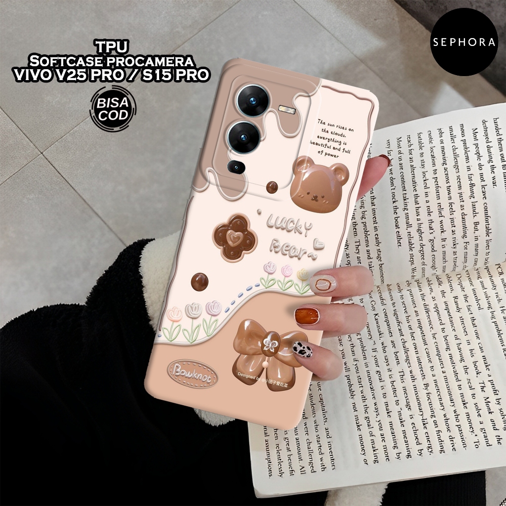 Case Vivo V25 Pro / S15 Pro - Fashion Case Cute Bear - Softcase Vivo V25 Pro / S15 Pro - Case Pro Ca