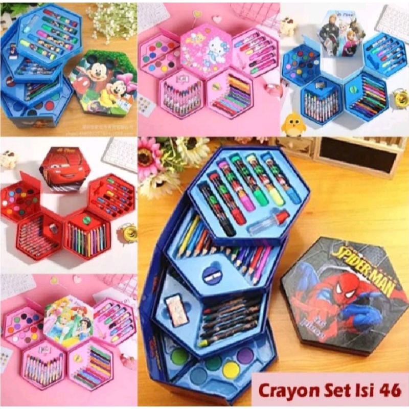 

Crayon 46 Piece Art Kekinian