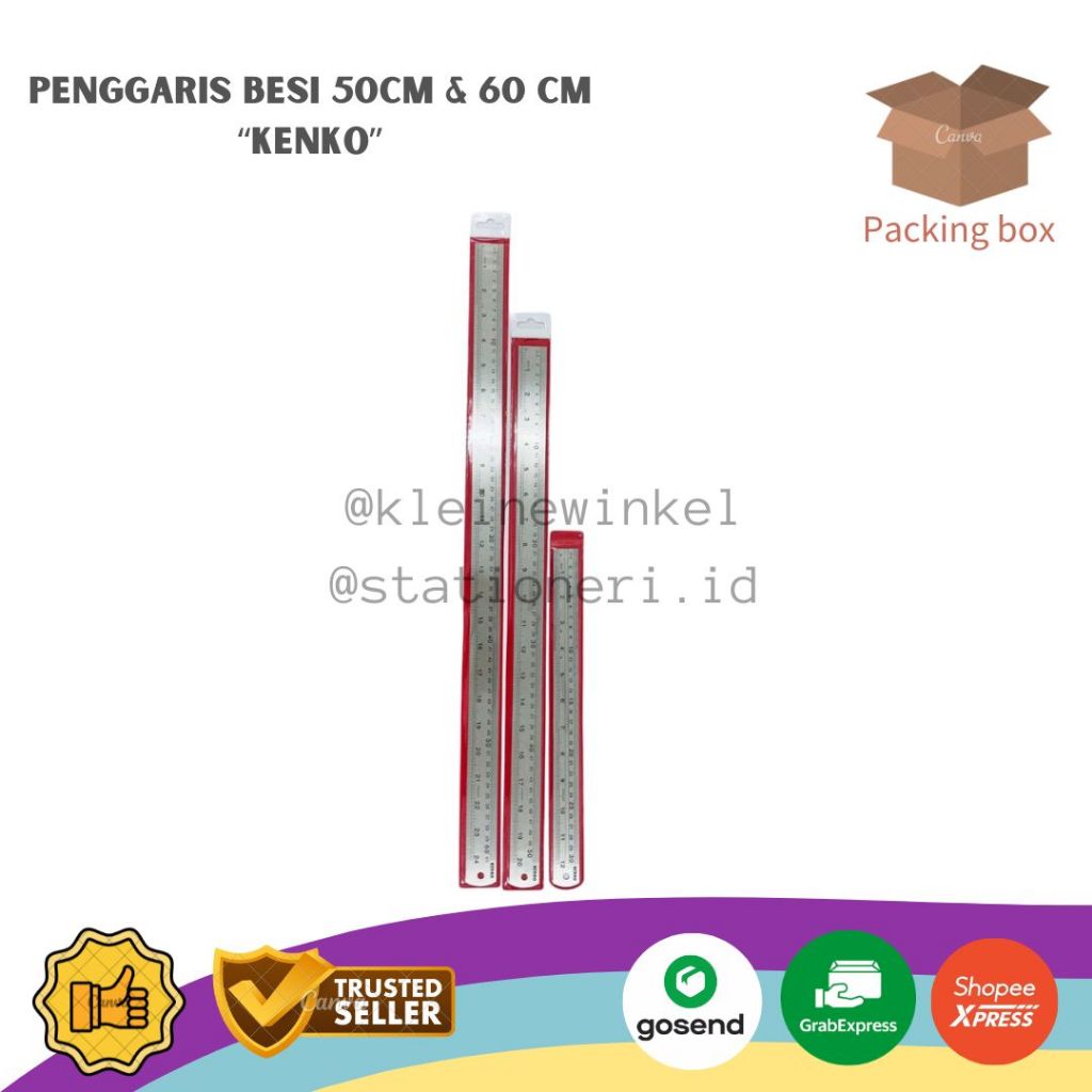 

Penggaris Besi KENKO 50cm & 60cm [ 1 PCS ]