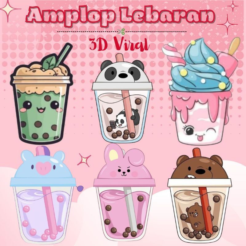 

Amplop lebaran Boba / AMPLOP LEBARAN 3D BTS VIRAL