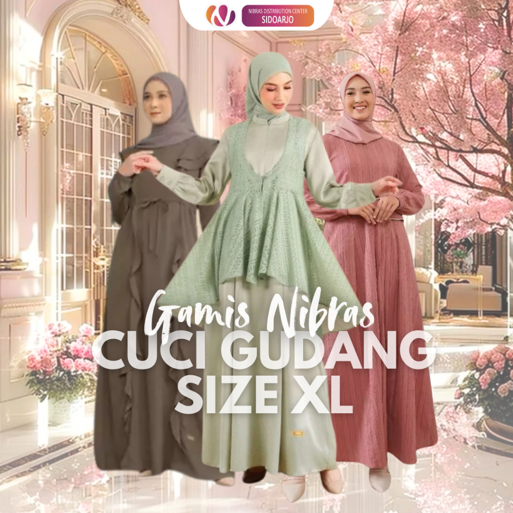 Cuci Gudang Gamis Size XL Nibras