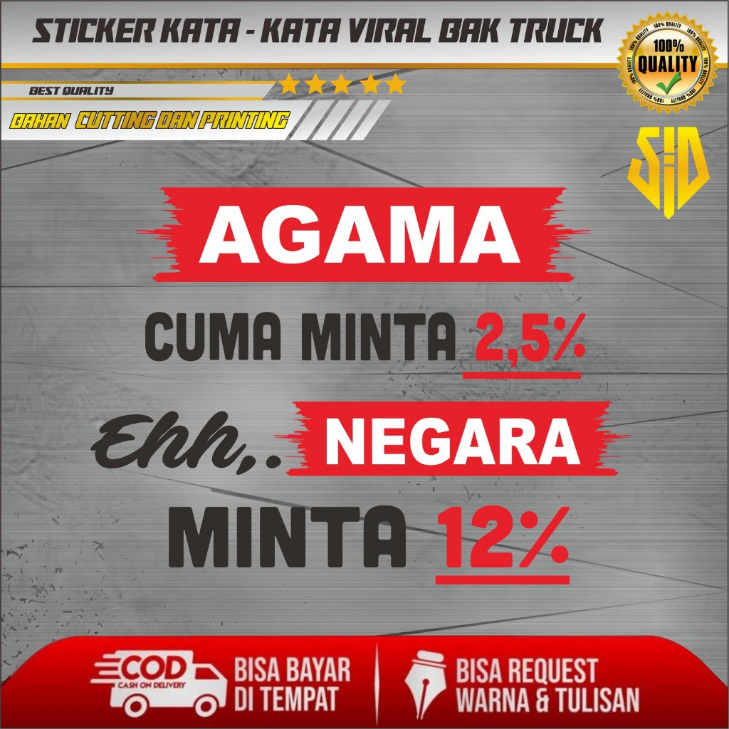 STICKER BAK BELAKANG TRUCK / STICKER MOBIL BAK TRUCK / STICKER TRUCK / STICKER BAK TRUCK / STICKER K