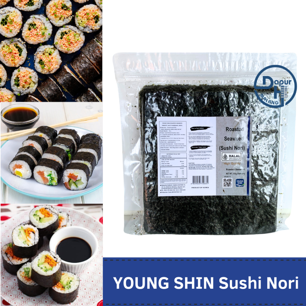 

YOUNG SHIN Sushi Nori Kimbab 50 S│ Nori Gimbab Import Lembar Rumput Laut-MLG