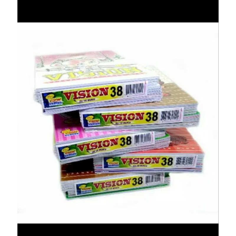 

10pcs buku tulis vision isi 38lembar