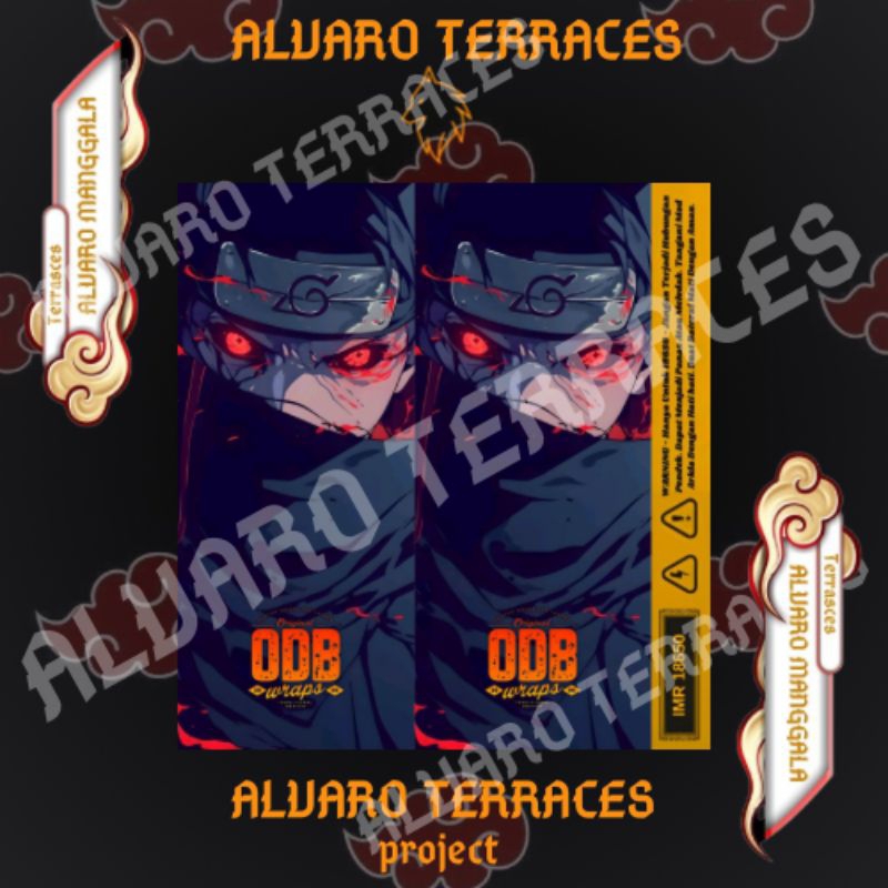 

FAMSTORE - Pelindung Baterai - Stikerskin Wrap Baterai 18650 Motif Akatsuki Full Motif Desain Dan Anti Gores