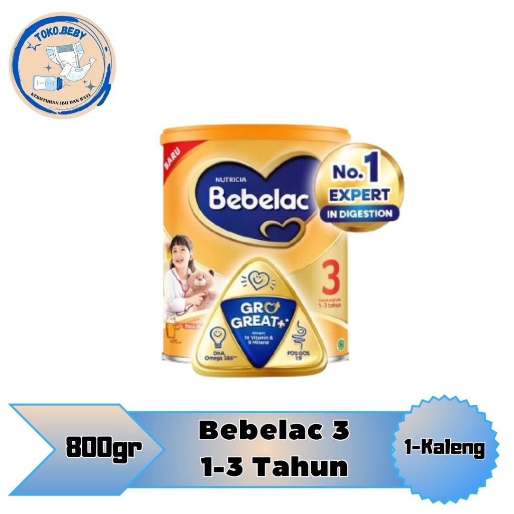 

Bebelac 3 Usia 1-3 Tahun Madu/Vanila 800g/toko.beby