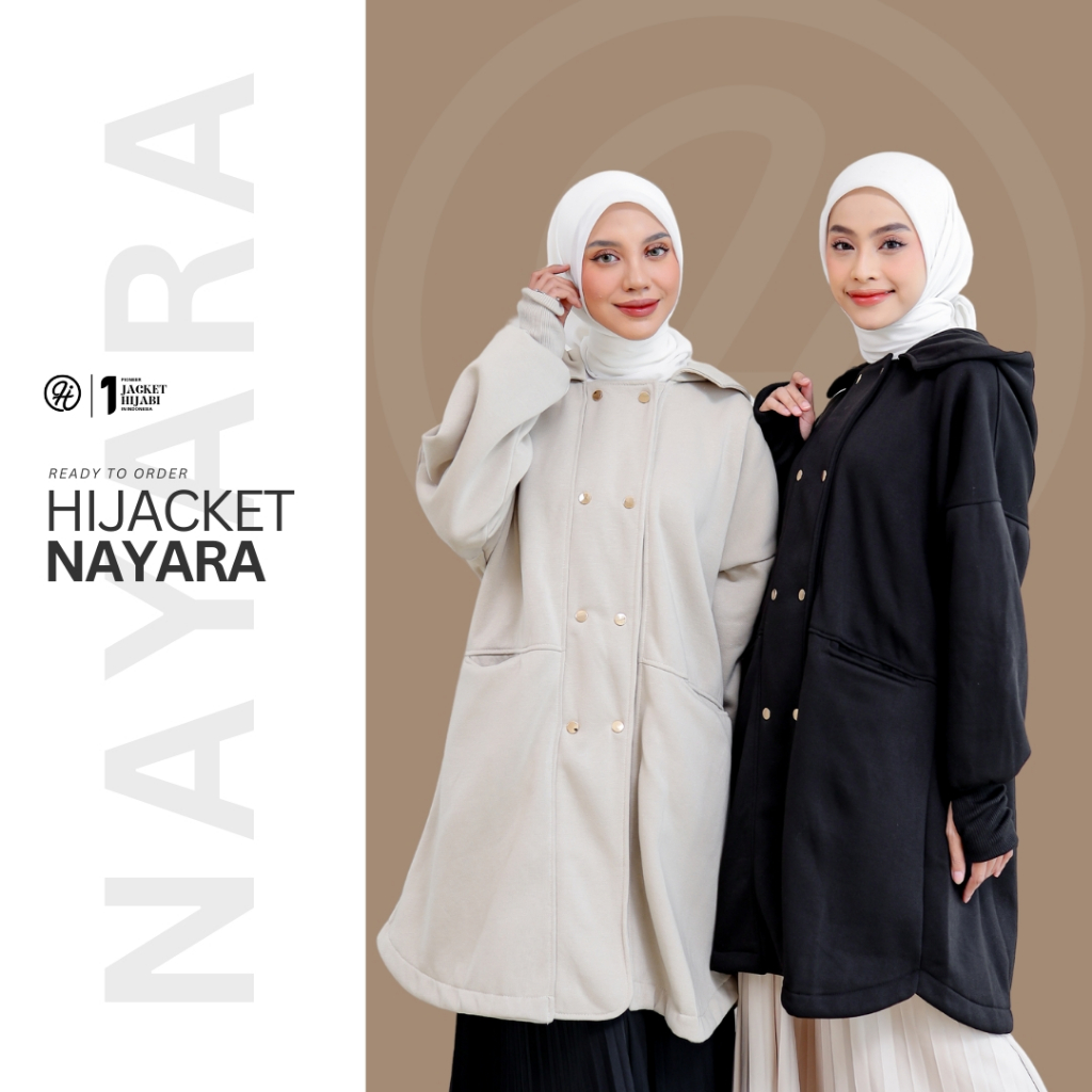 Hijacket Nayara Jaket Muslimah Syar'i Hangat & Elegan Jaket Fleece Premium