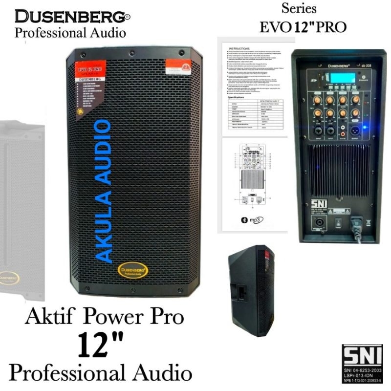 Speaker Aktif 12 Inch Dusenberg EVO12PRO USB Bluetooth TWS