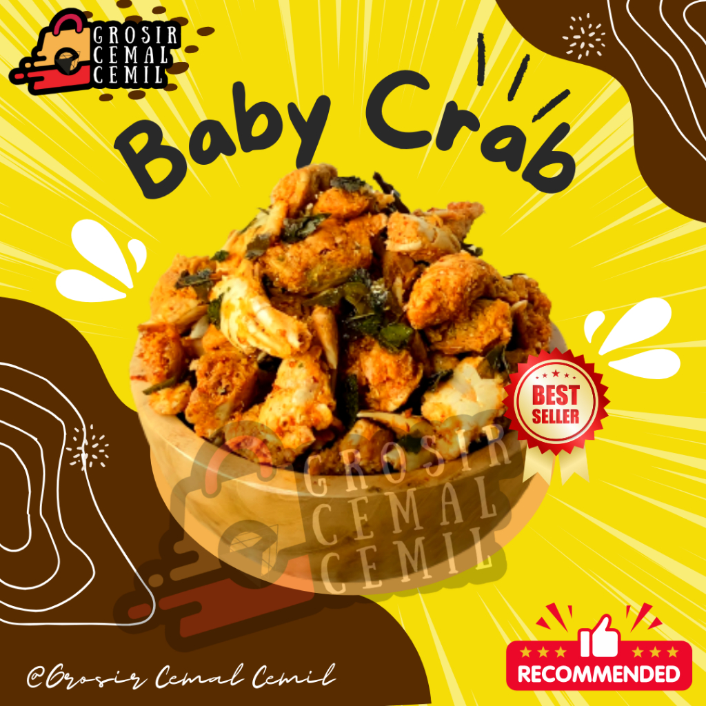 

500 GR BABY CRAB KRISPI ORIGINAL DAUN JERUK | PEDAS DAUN JERUK