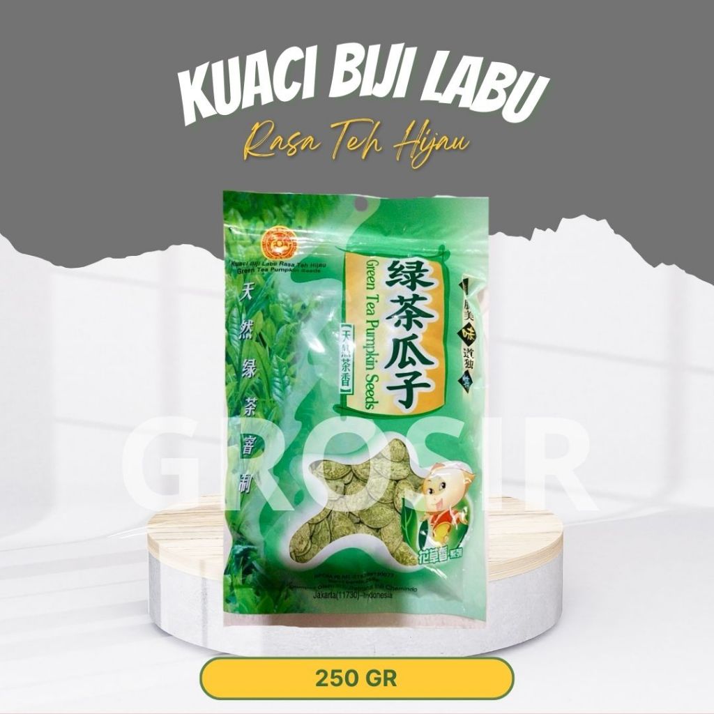 

KUACI /KWACI RASA TEH HIJAU / GREEN TEA BIJI LABU 250 GRAM CHEN LIANG JI