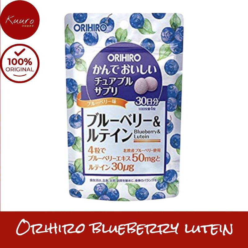 Orihiro Blueberry Lutein 100% Original Jepang