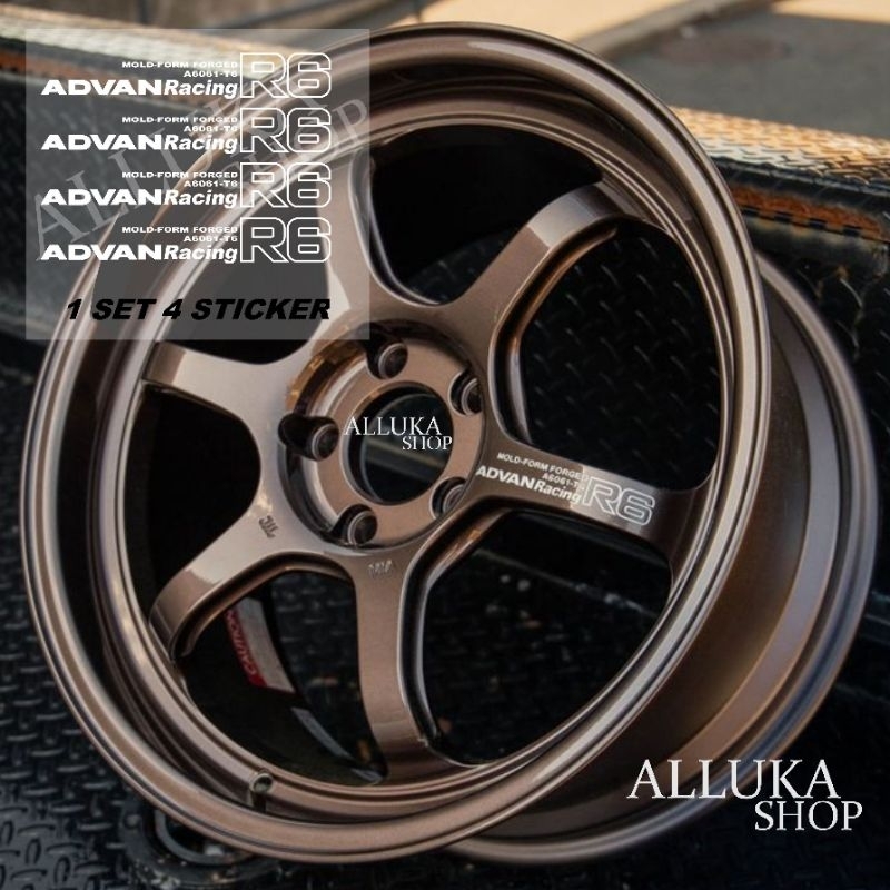 sticker velg mobil. sticker velg Advan R6