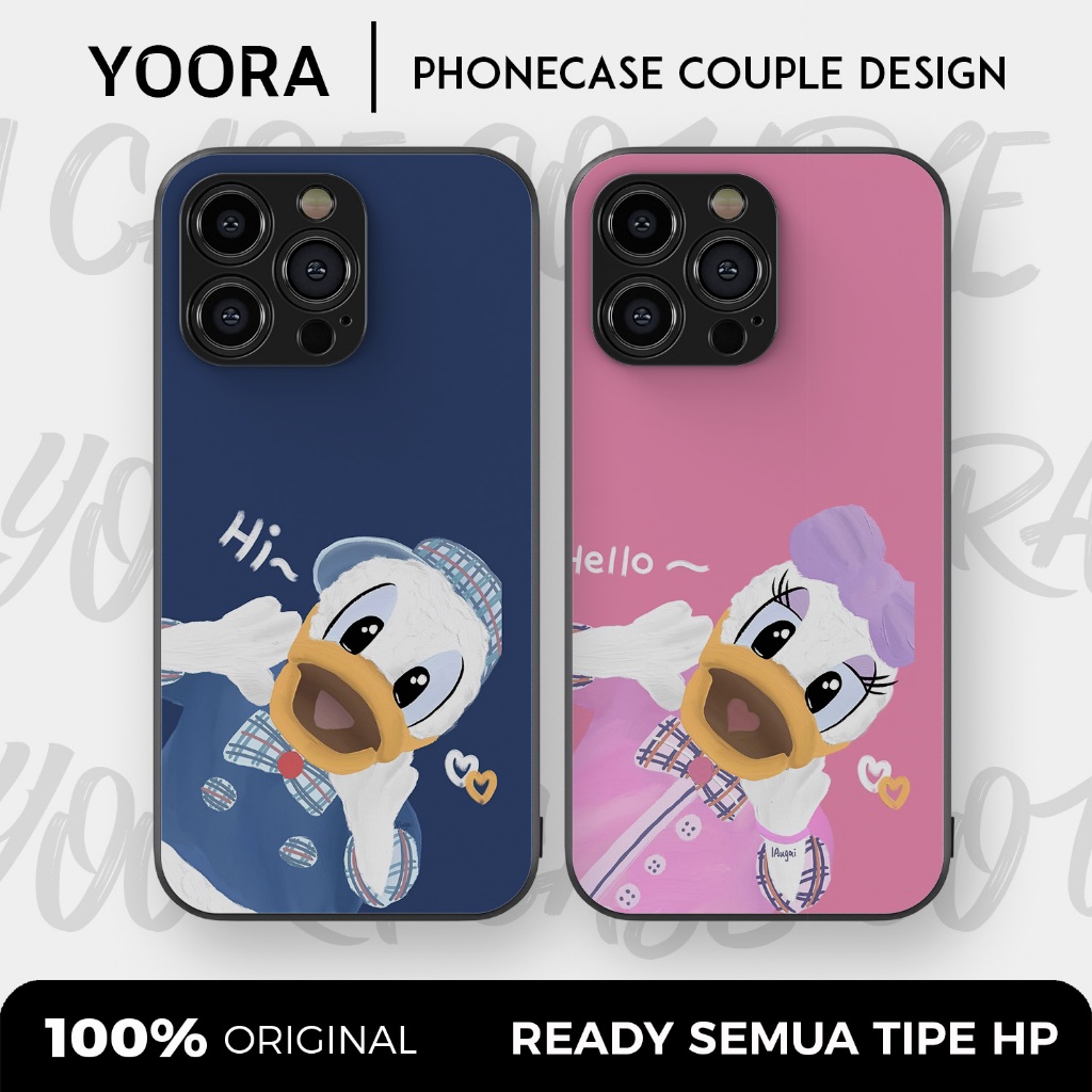 [DD01] Custom Case Couple Donald Duck Daisy Premium Bisa Untuk Semua Tipe Hp