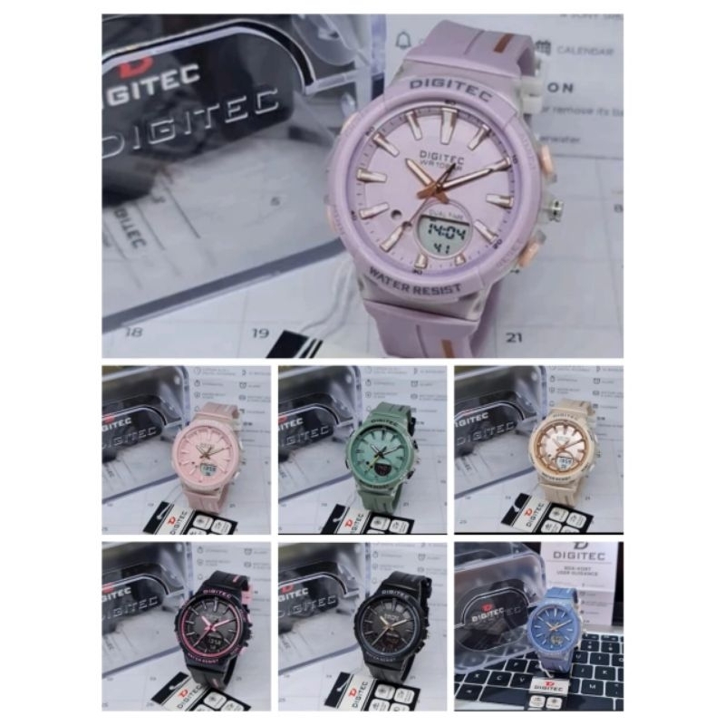 JAM TANGAN WANITA DIGITEC 4126 ORIGINAL WATER RESISTANT 10 BAR