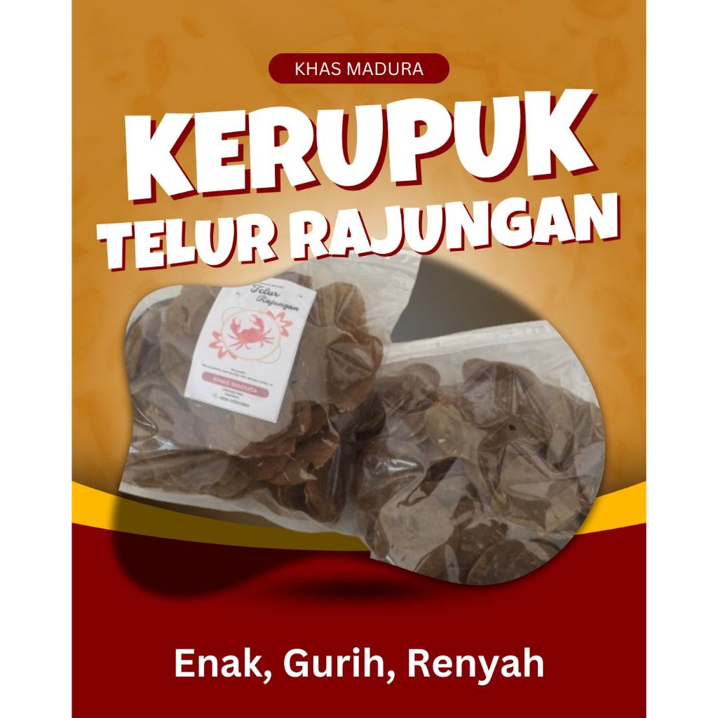

KERUPUK SARI LAUT "TELUR RAJUNGAN" | Khas Madura | Enak Gurih Renyah