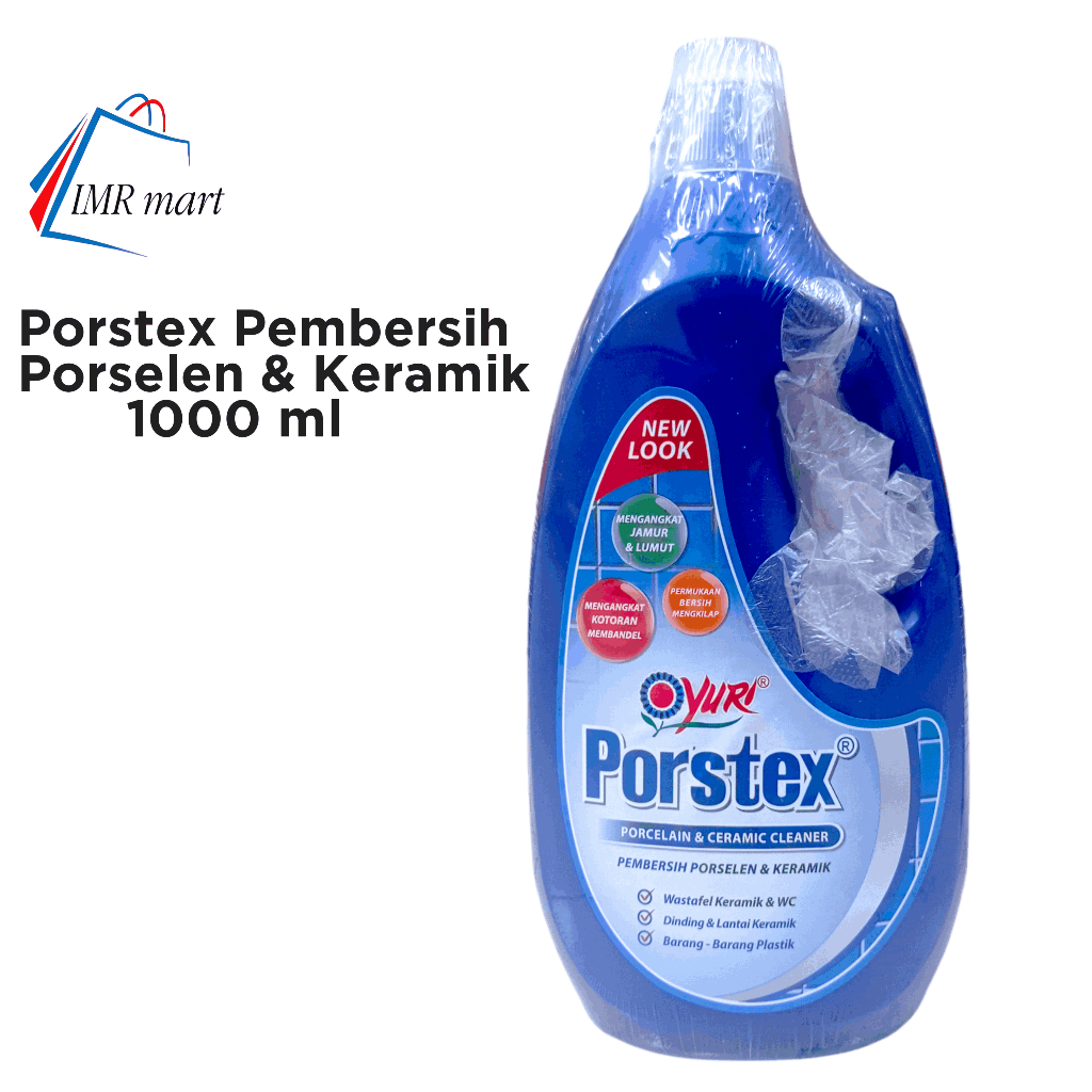 Porstex 1000 ml biru pembersih porselen & keramik / pembersih porselen & keramik pembersih kamar man