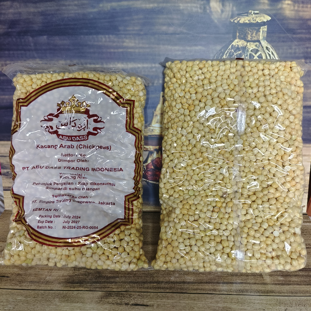 

Kacang Arab kemasan 1kg / Chickpeas kacang arab super / oleh oleh haji kacang arab / Kacang Arab Premium